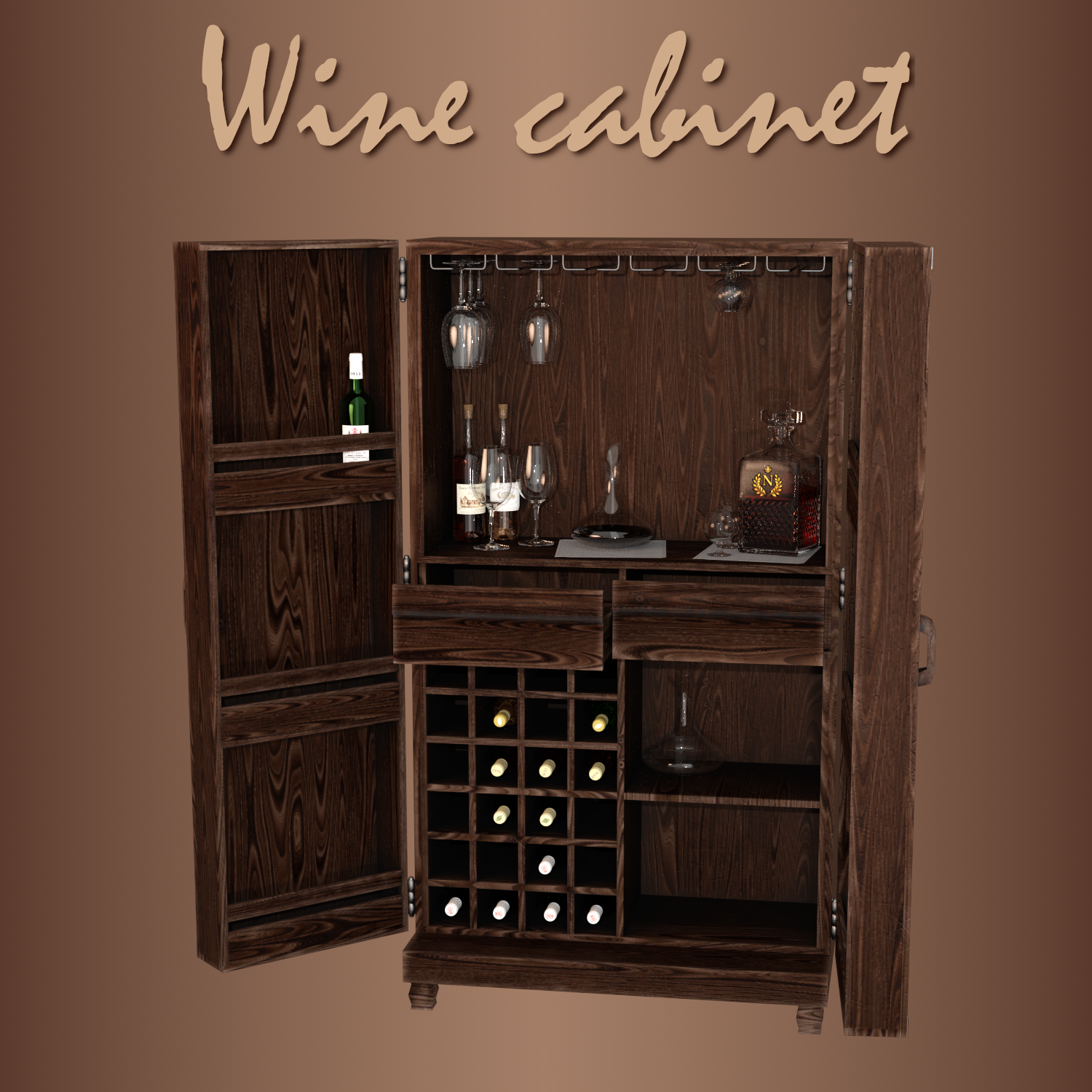 Wine cabinet by N/A