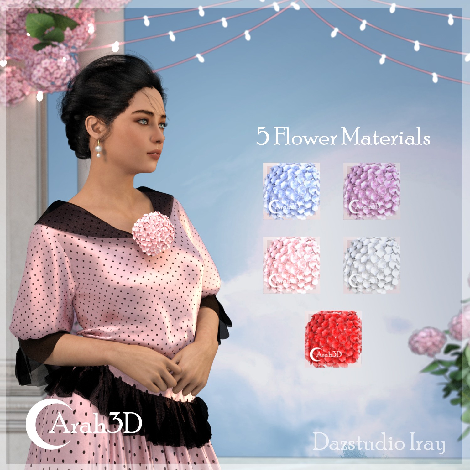 Arah3D June Bouquet D-force Outfit for GF8 by N/A