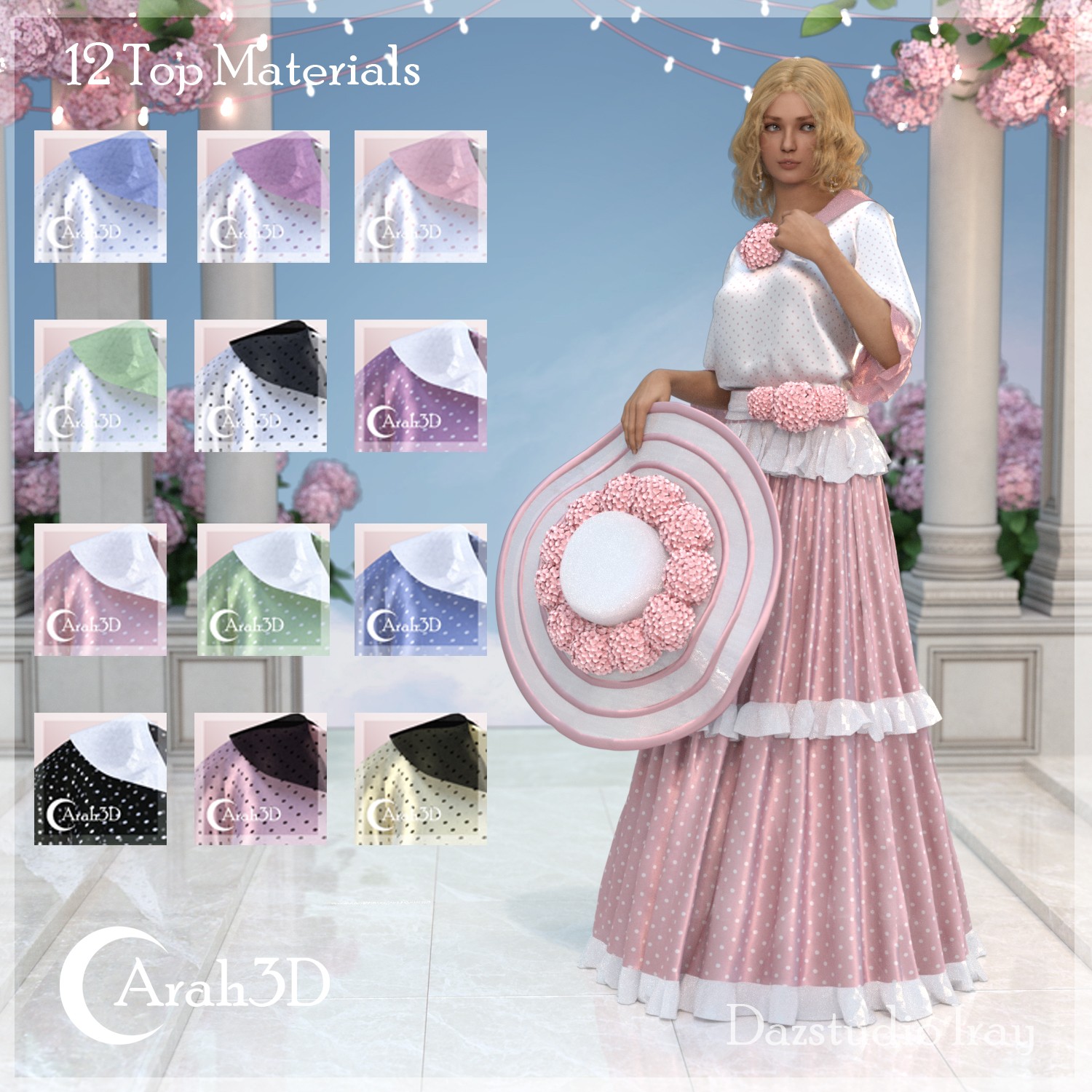Arah3D June Bouquet D-force Outfit for GF8 by N/A