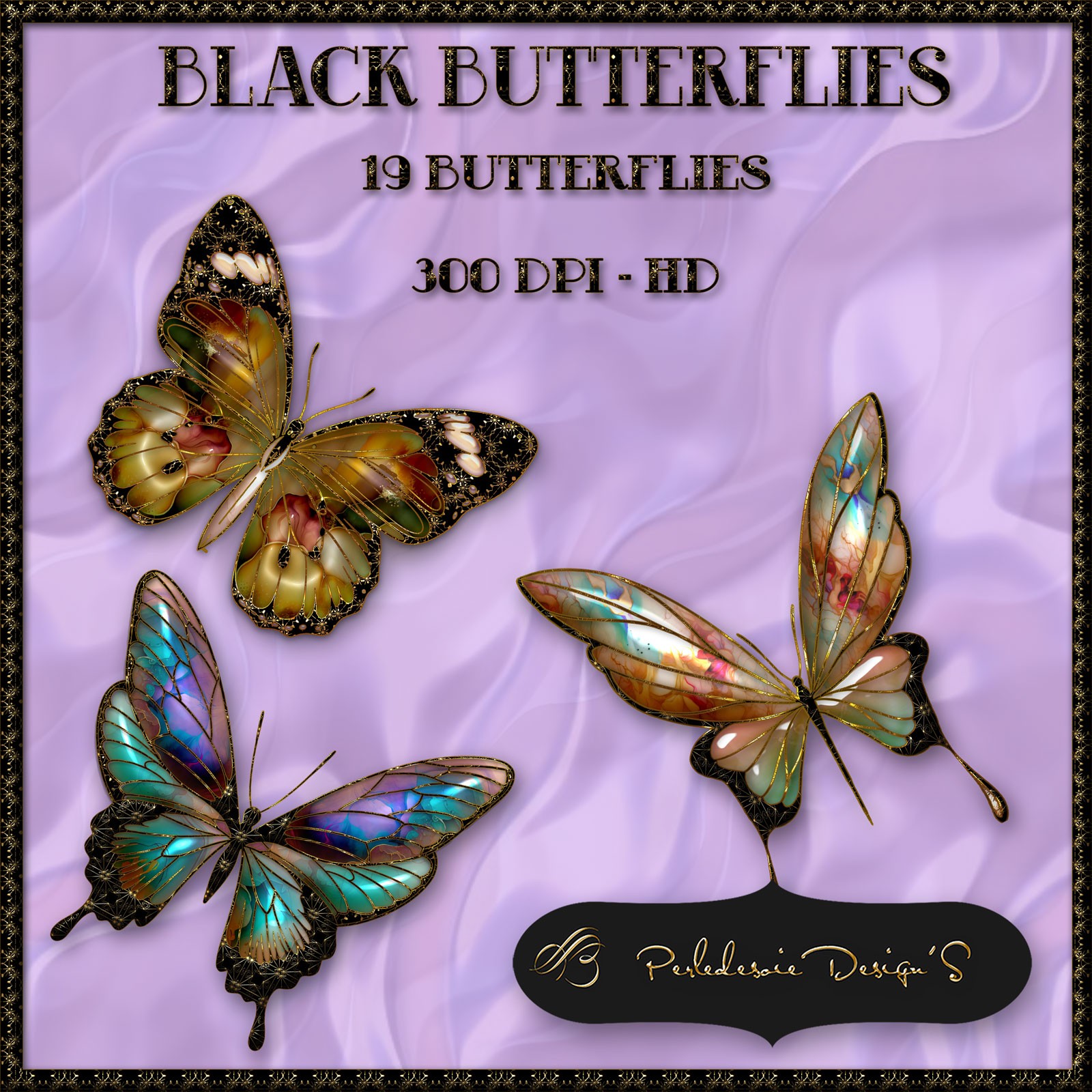 Black Butterflies by N/A