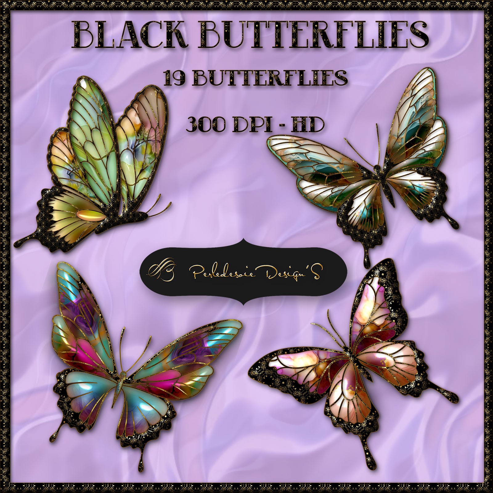 Black Butterflies by N/A
