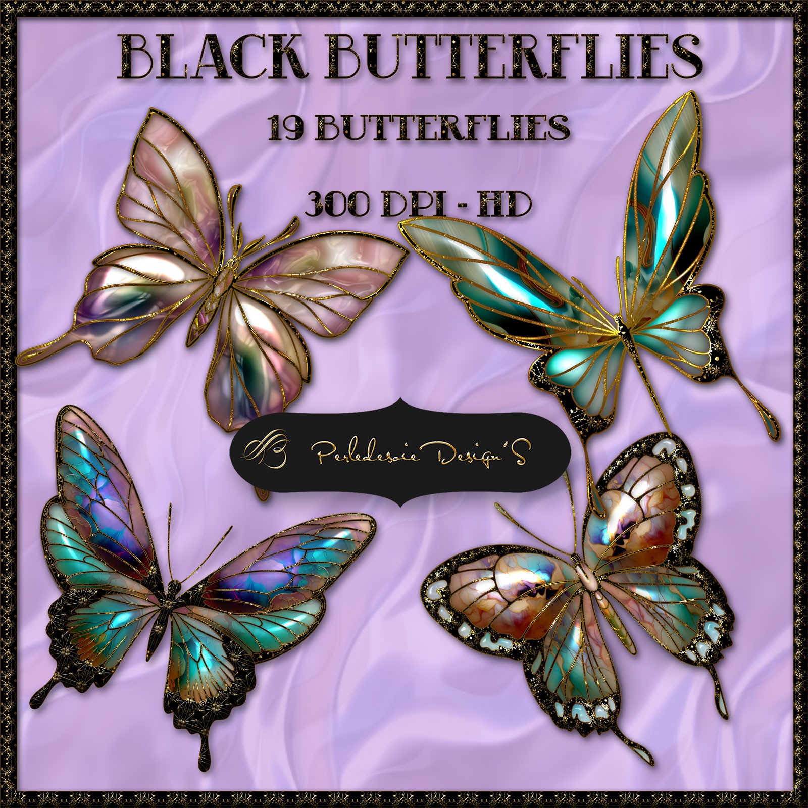 Black Butterflies by N/A