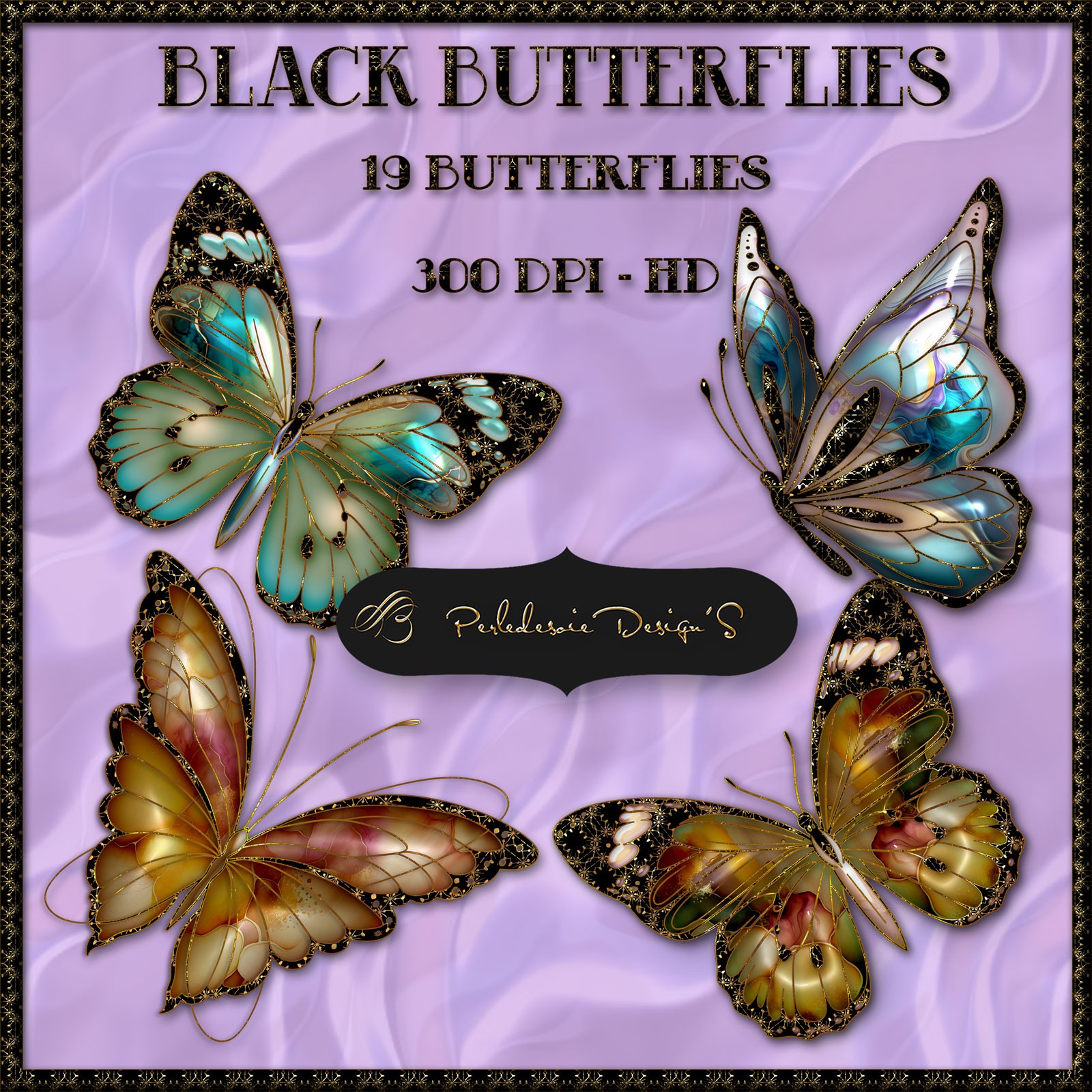 Black Butterflies by N/A