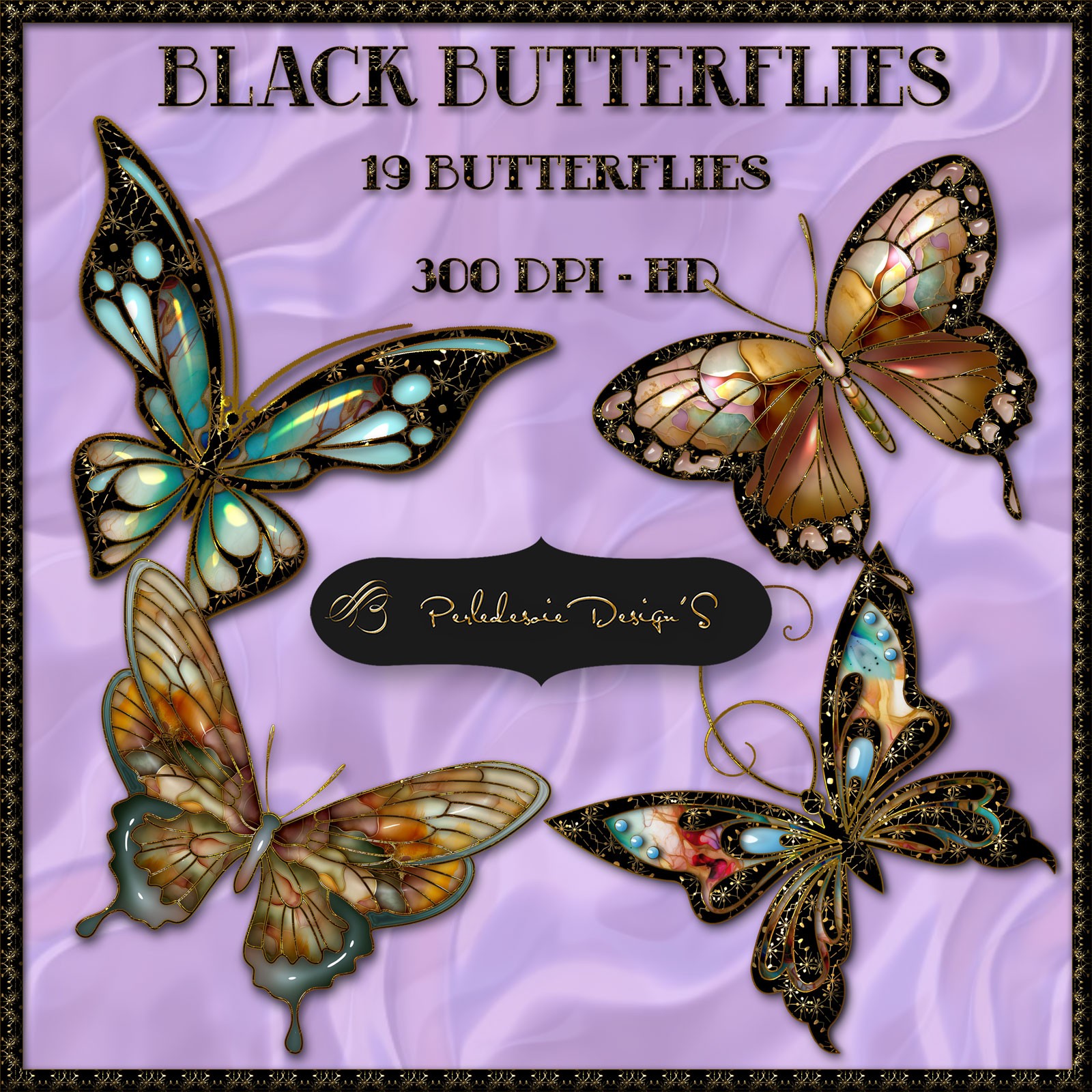 Black Butterflies by N/A