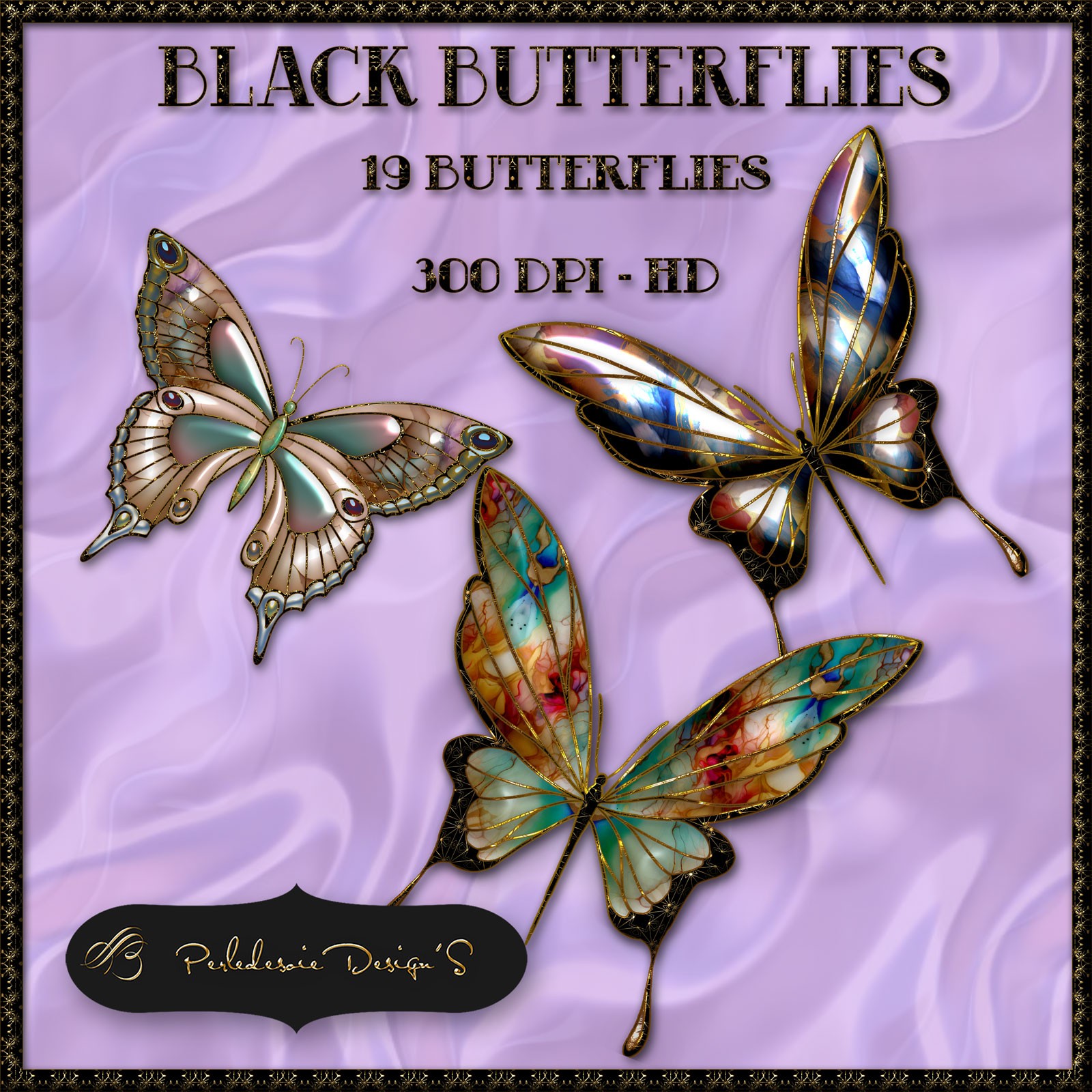 Black Butterflies by N/A