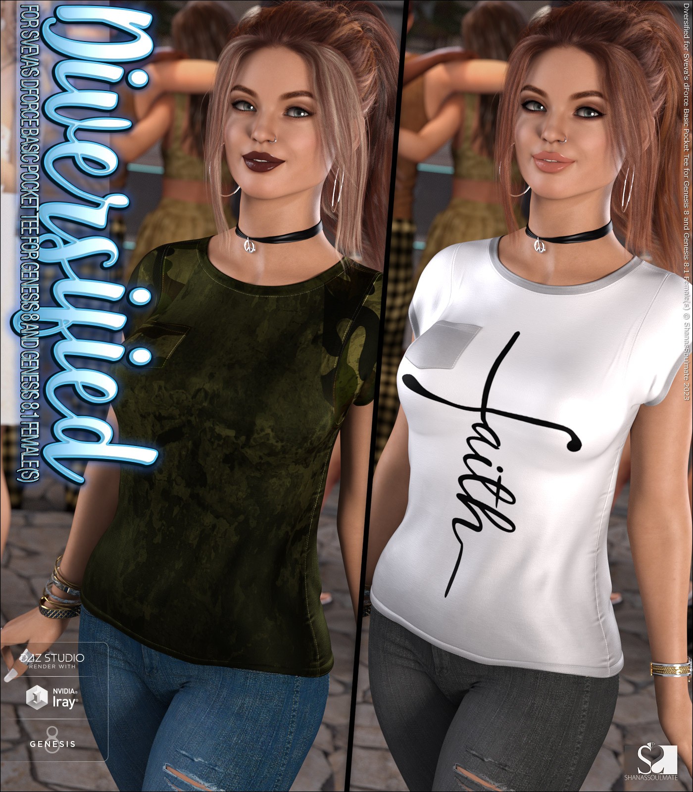 Diversified for dForce Basic Pocket Tee for G8G8.1F by N/A