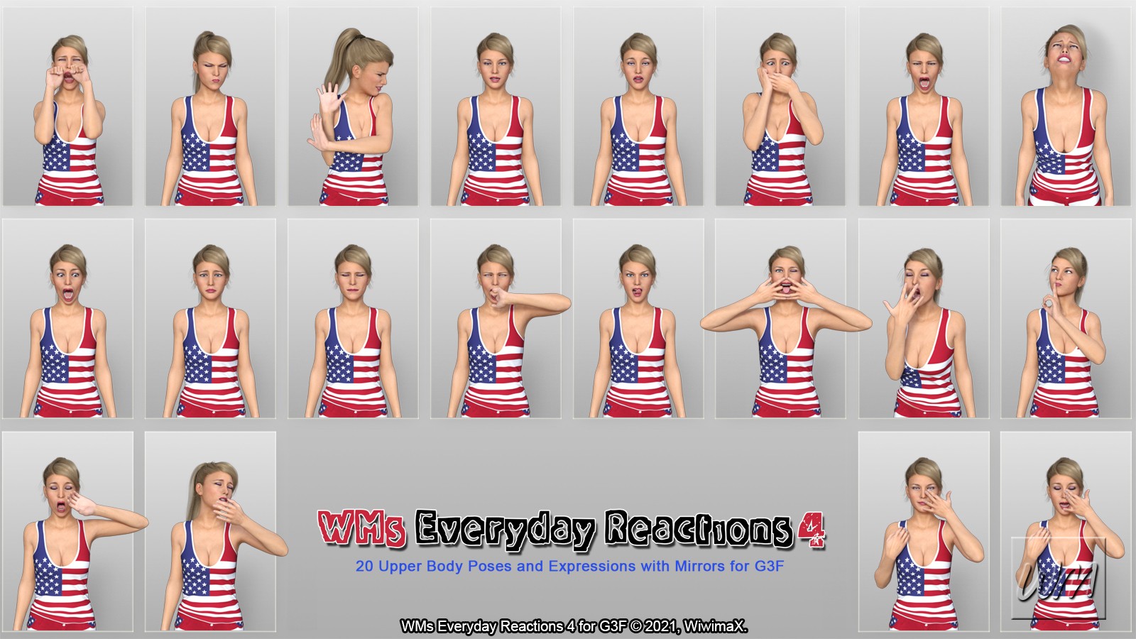 WMs Everyday Reactions MEGA BUNDLE for G3F by N/A