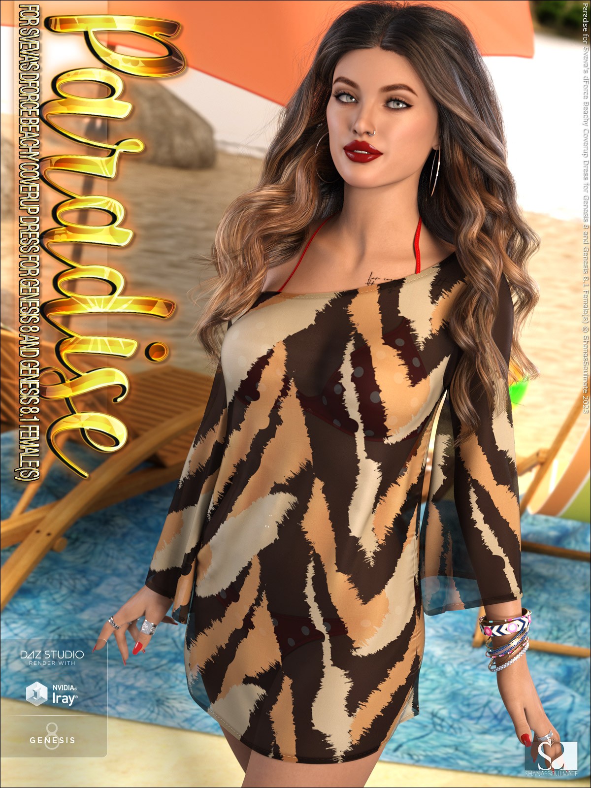 Paradise for dForce Beachy Coverup Dress for G8G8.1F by N/A