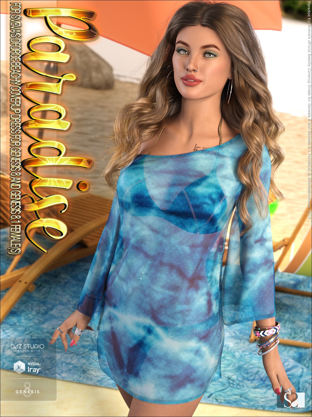 Paradise for dForce Beachy Coverup Dress for G8G8.1F by N/A