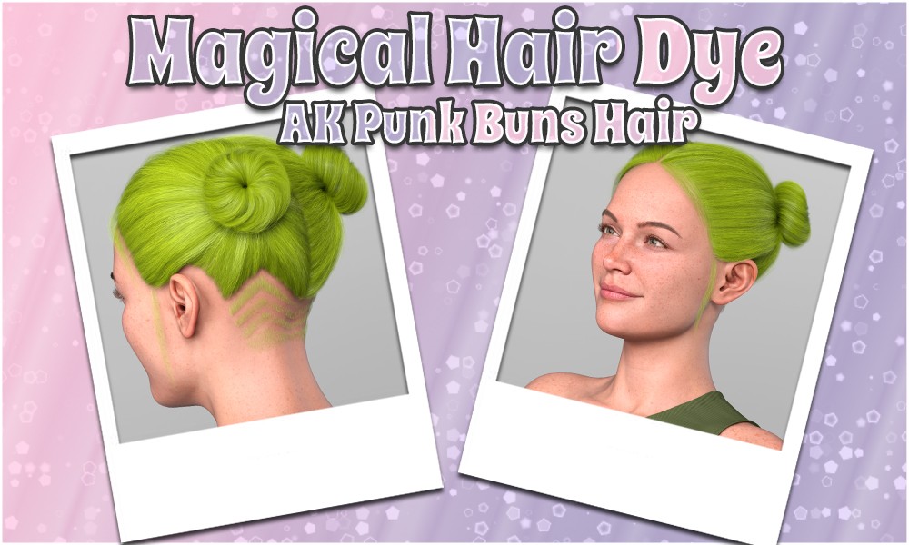 MHD - AK Punk Buns Hair by N/A