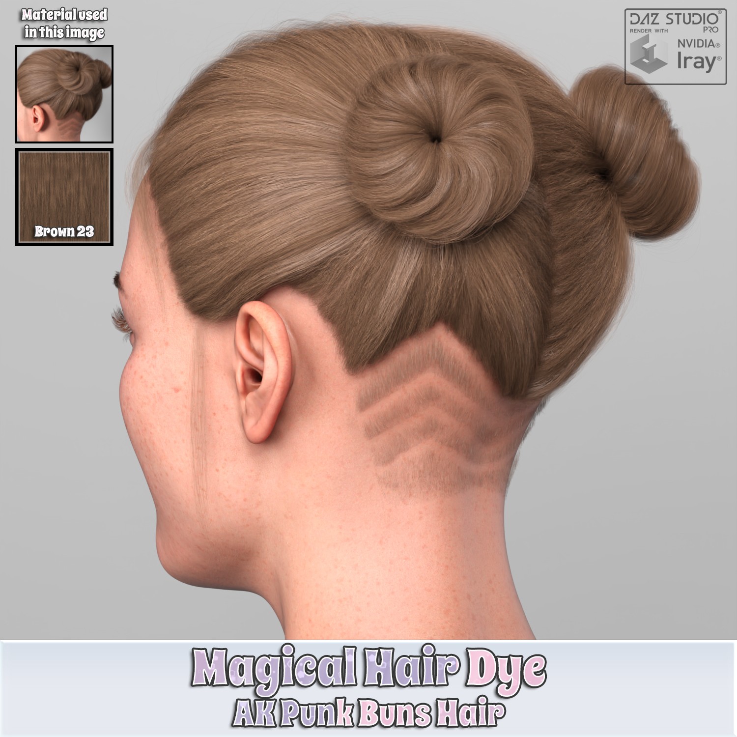 MHD - AK Punk Buns Hair by N/A