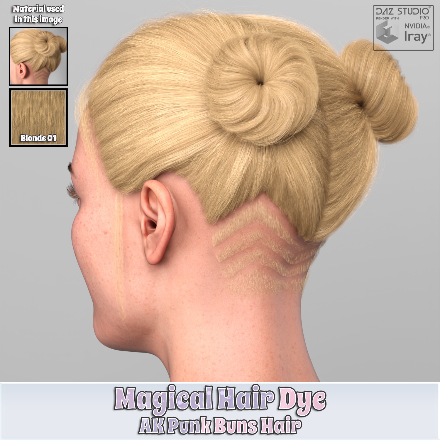 MHD - AK Punk Buns Hair by N/A