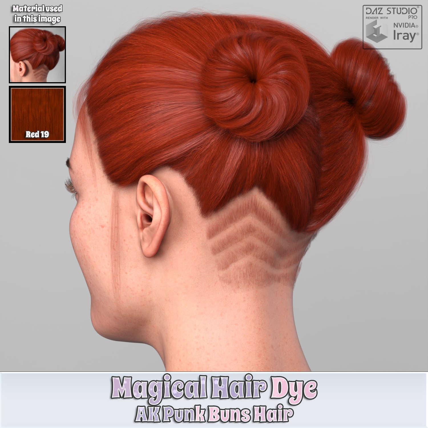 MHD - AK Punk Buns Hair by N/A