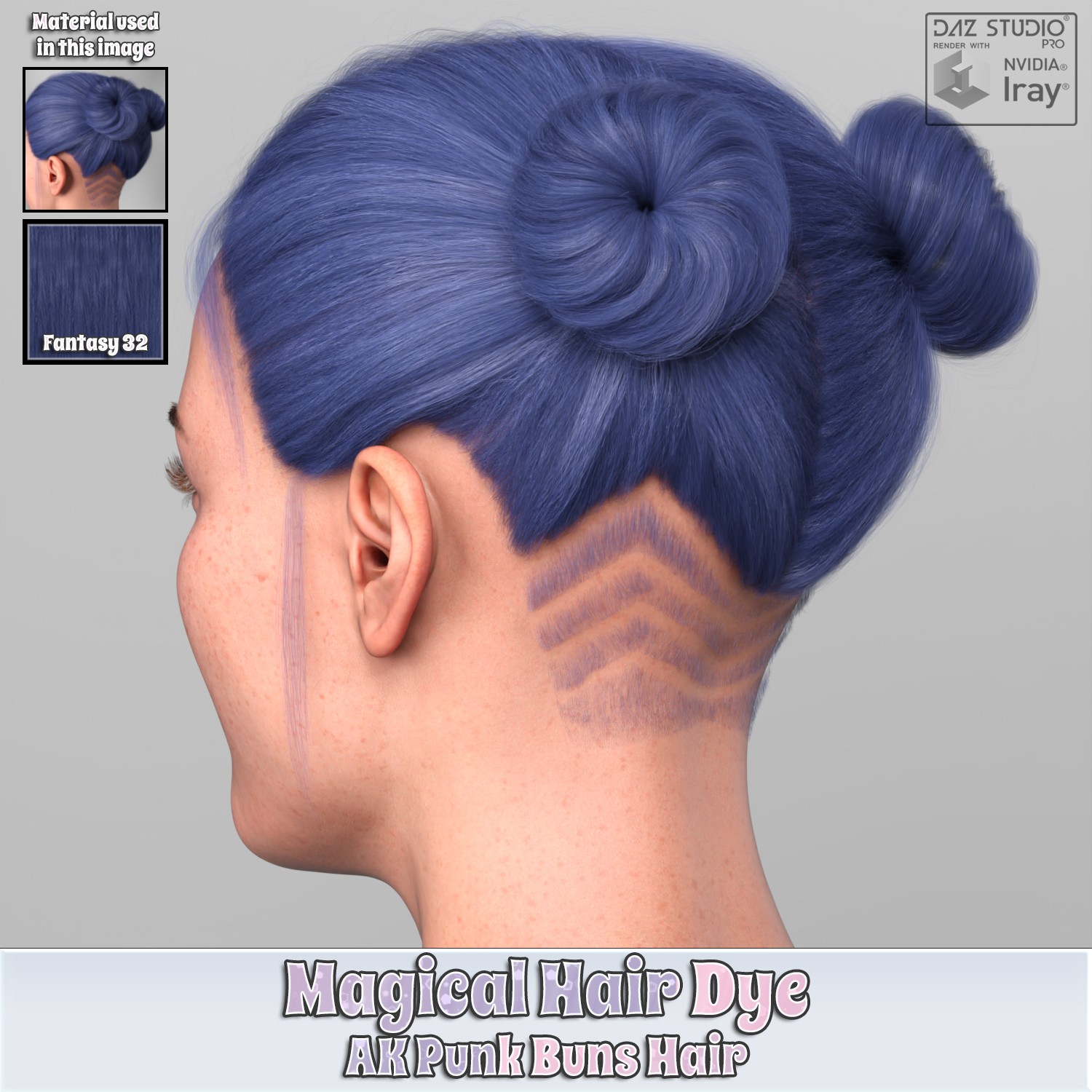 MHD - AK Punk Buns Hair by N/A