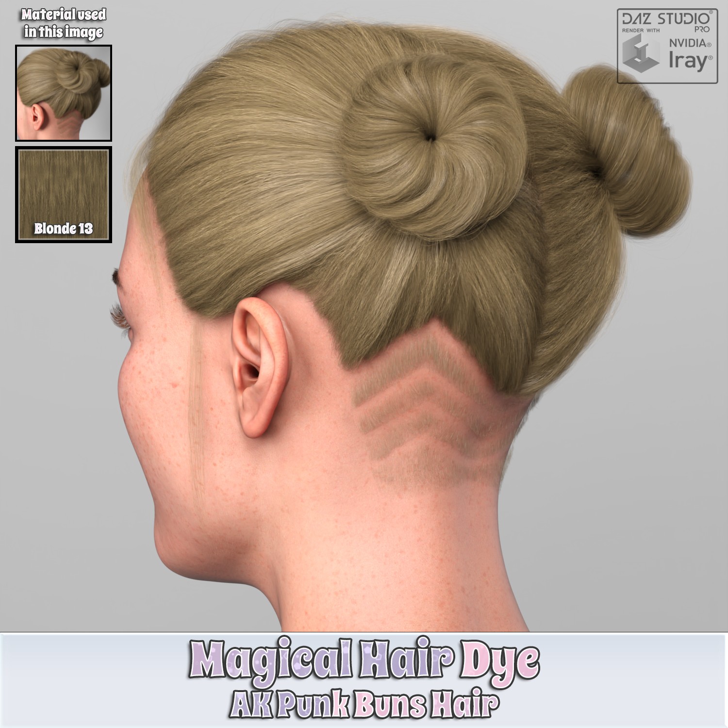 MHD - AK Punk Buns Hair by N/A