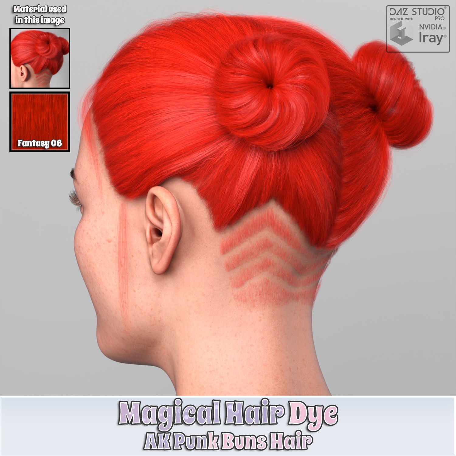 MHD - AK Punk Buns Hair by N/A