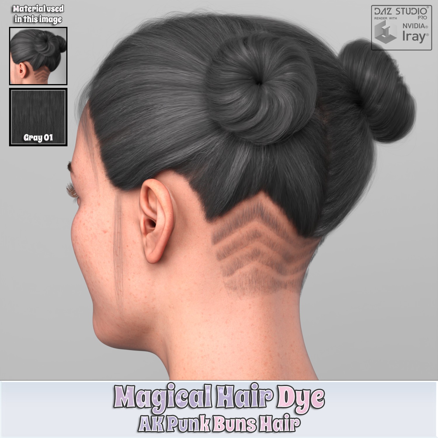 MHD - AK Punk Buns Hair by N/A