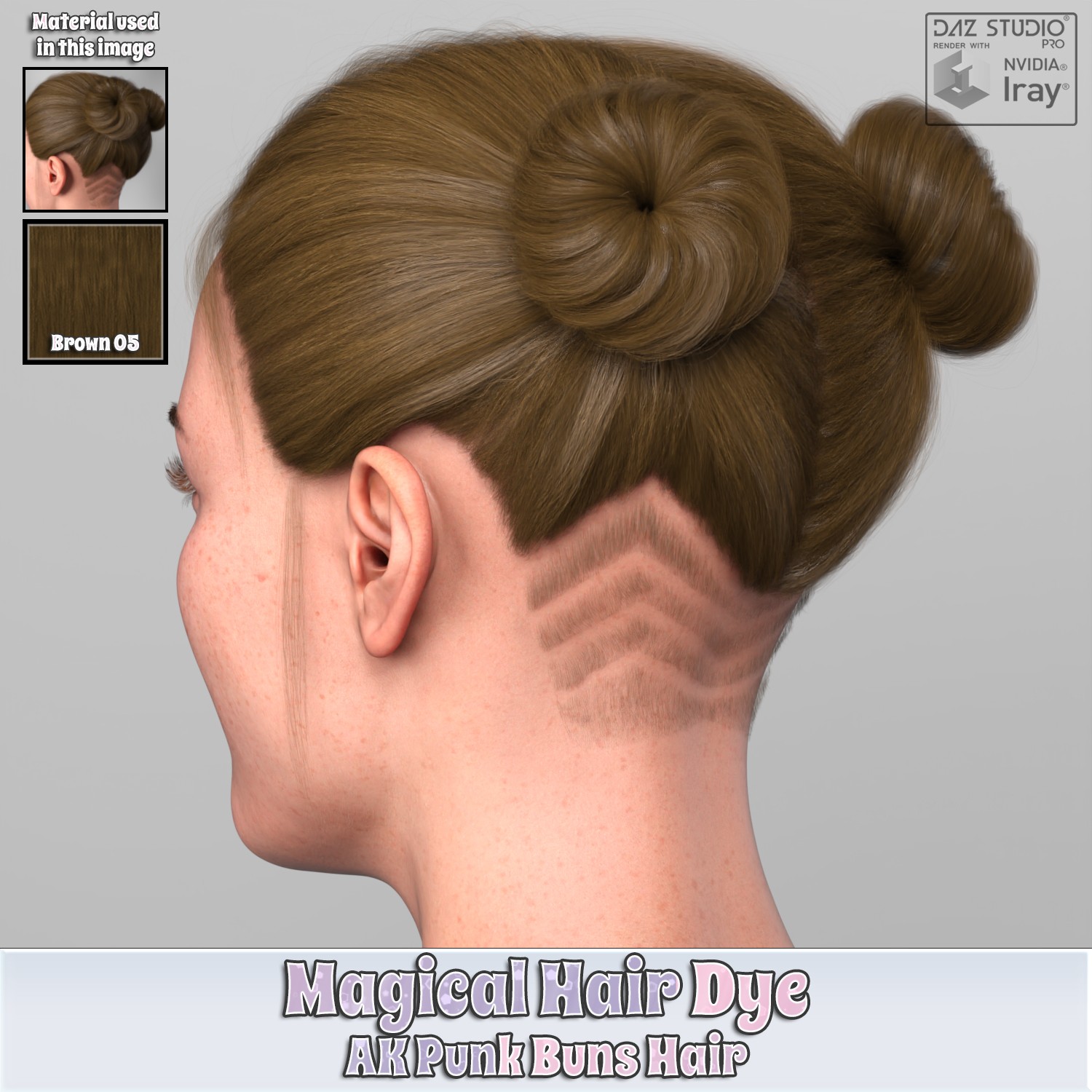 MHD - AK Punk Buns Hair by N/A