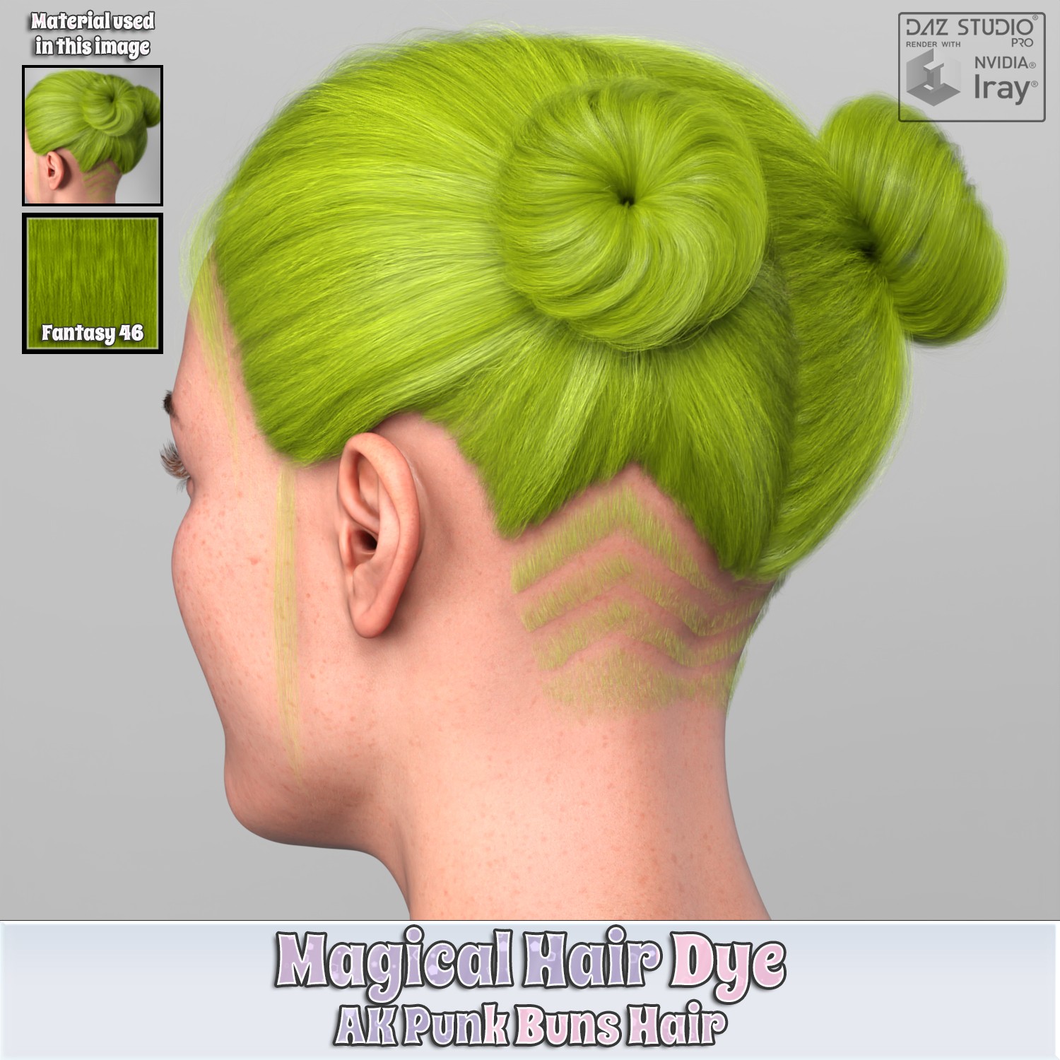 MHD - AK Punk Buns Hair by N/A