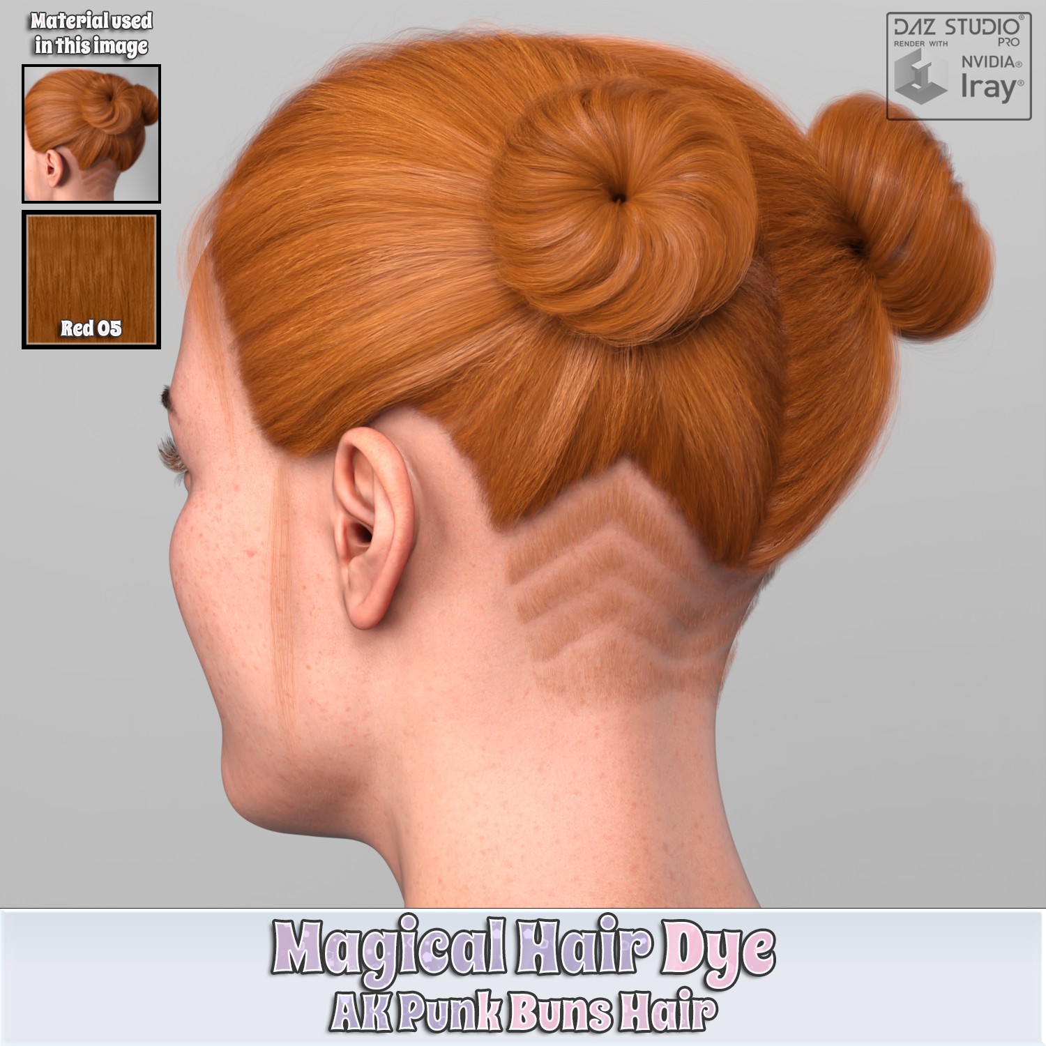 MHD - AK Punk Buns Hair by N/A