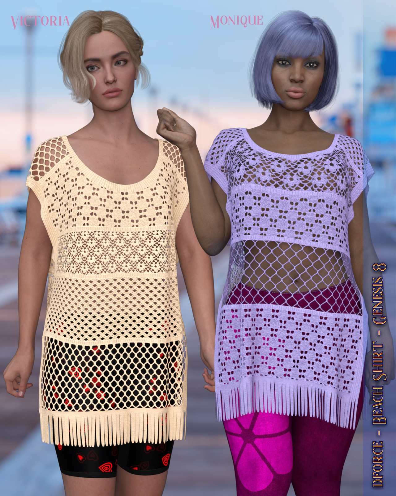dforce - Beach Shirt - Genesis 8 by N/A