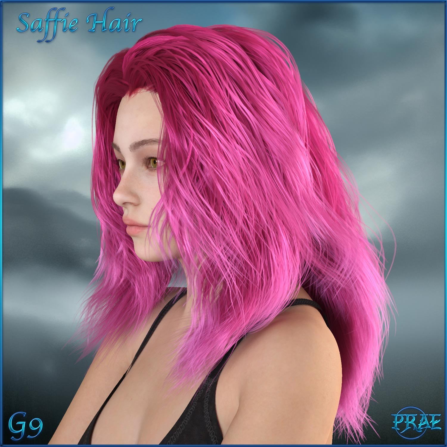 Prae-Saffie Hair For G8 G9 Daz by N/A