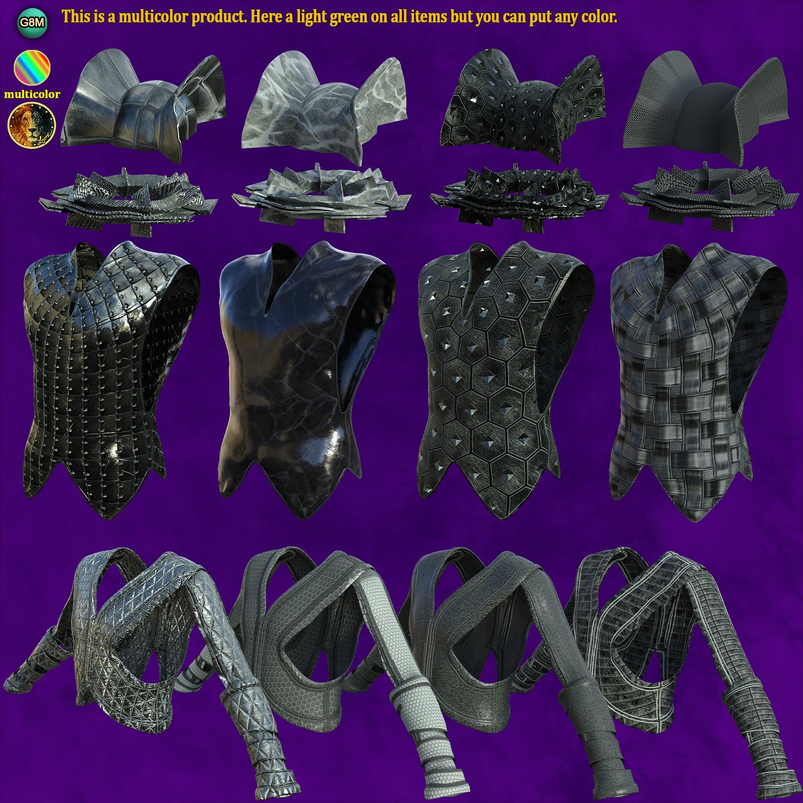 Royal Multicolor for the Guardian Outfit by N/A