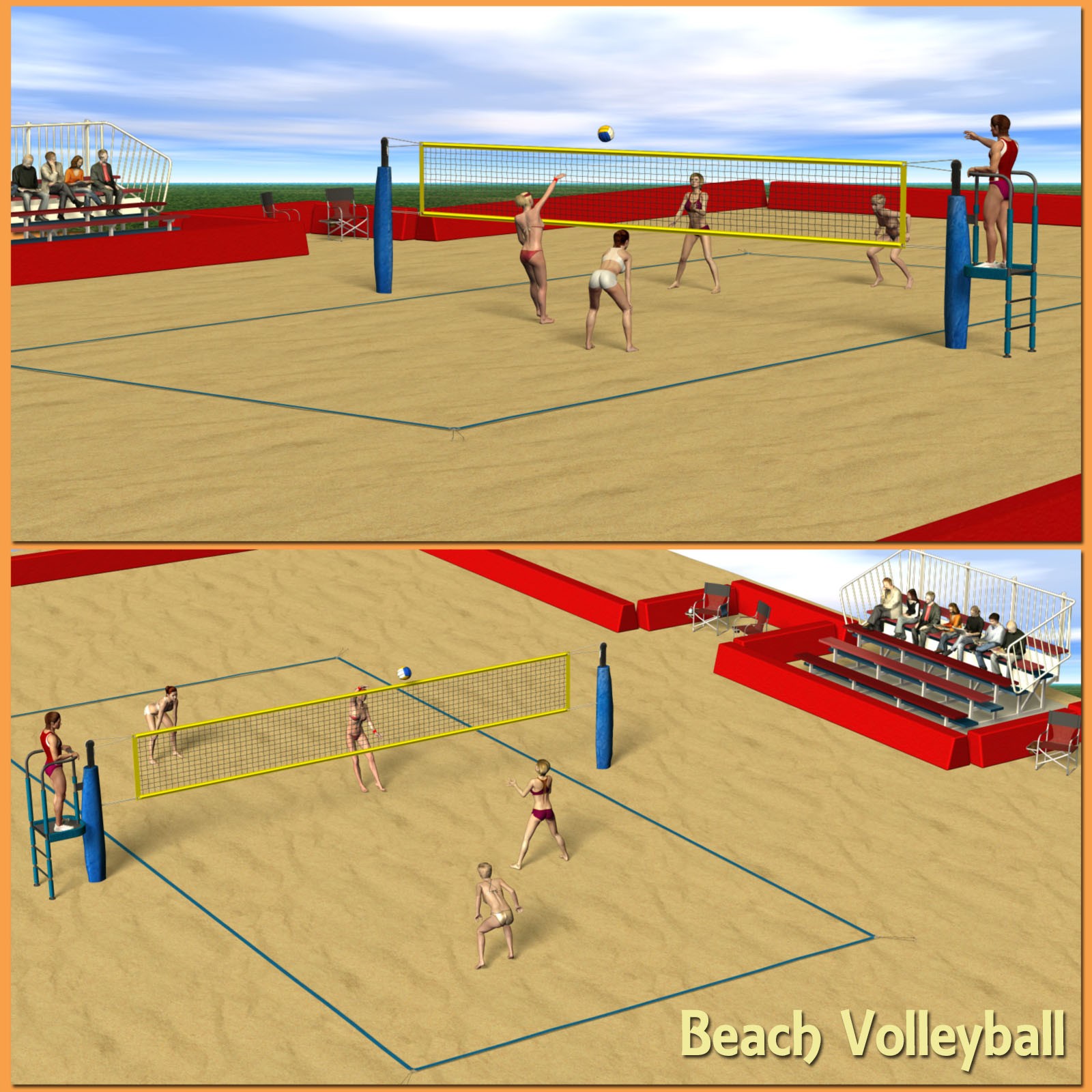 Beach Volleyball Set by N/A