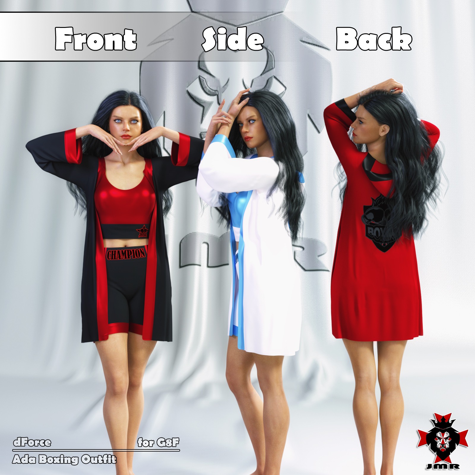 JMR dForce Ada Boxing Outfit for G8F by N/A