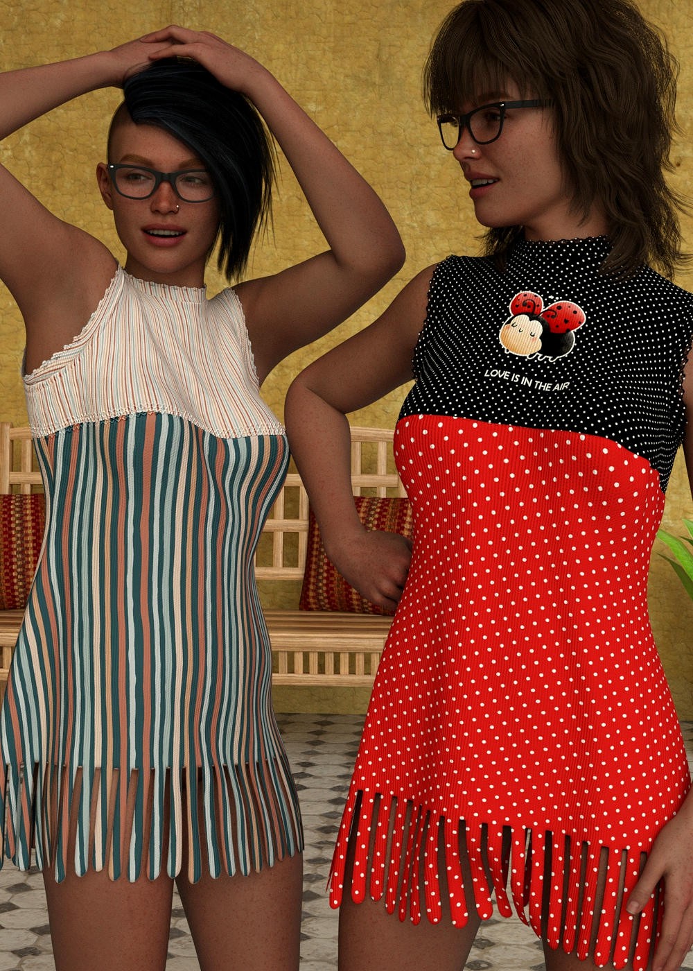 Fashion for Ohlala Short Lace Dress by N/A