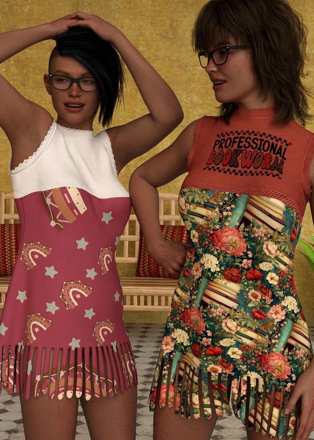 Fashion for Ohlala Short Lace Dress by N/A