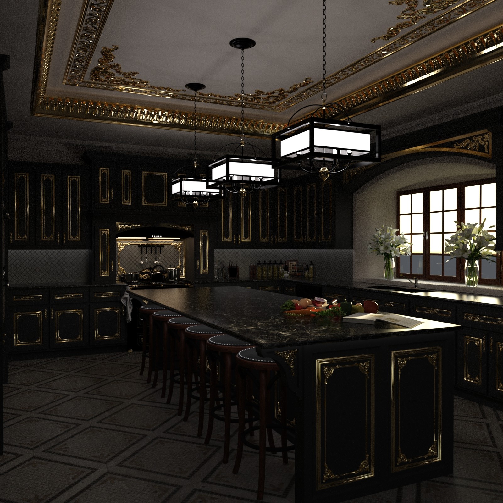 Elegant Kitchen by N/A