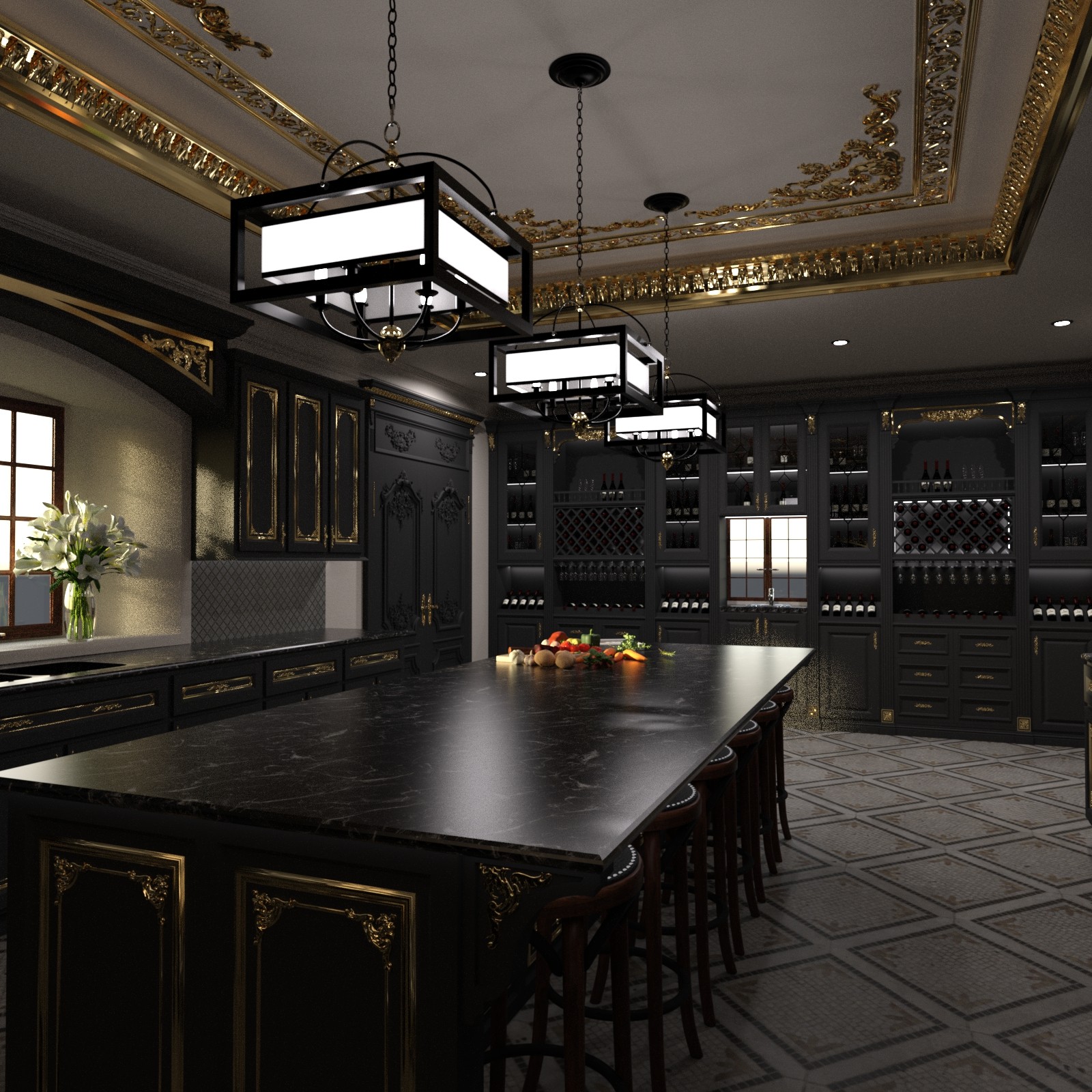 Elegant Kitchen by N/A