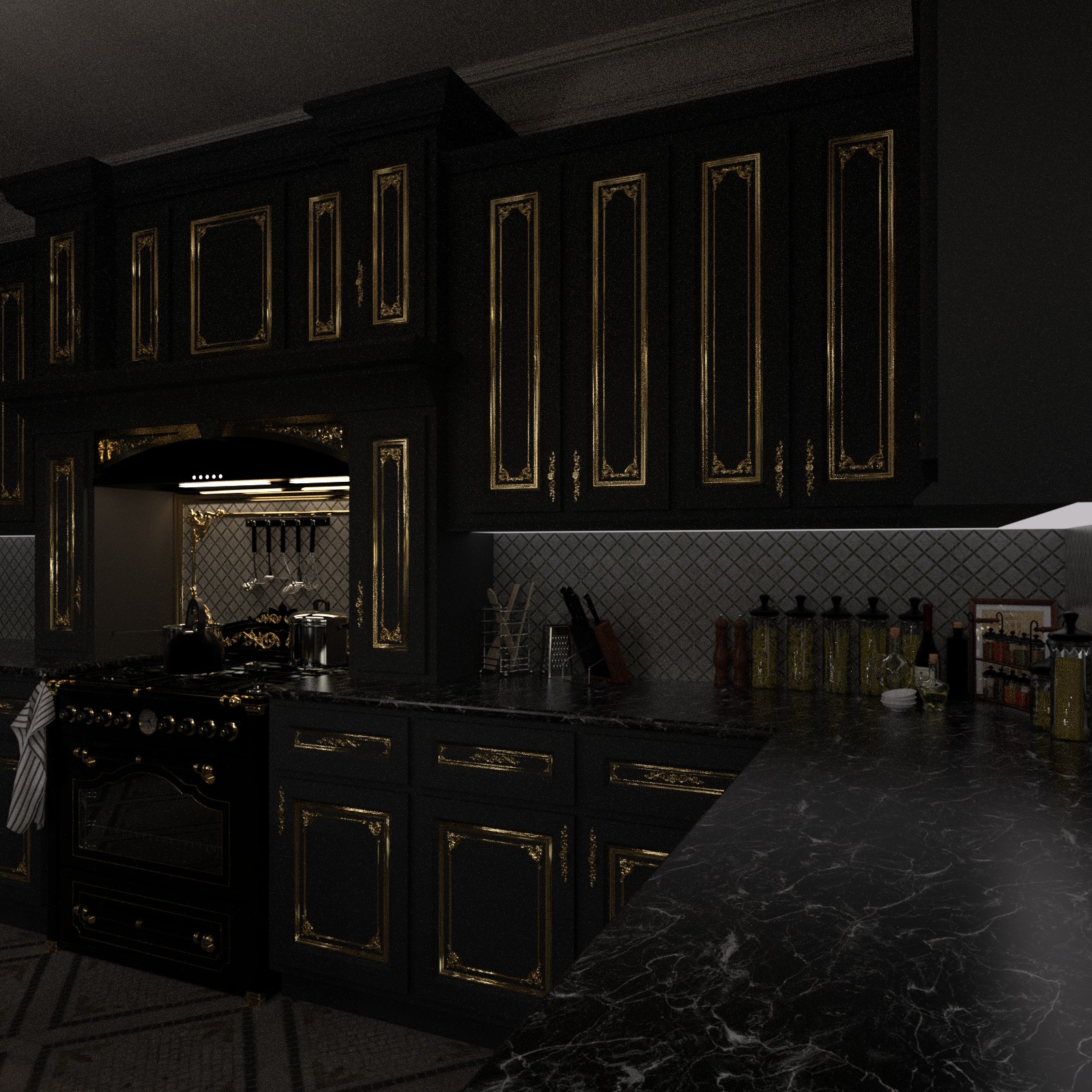 Elegant Kitchen by N/A