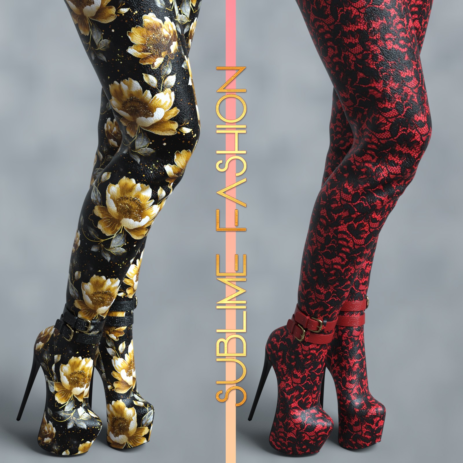 Sublime Fashion for Super Long Back Zipper Boots for G8F&G9 by devianttuna13 by N/A