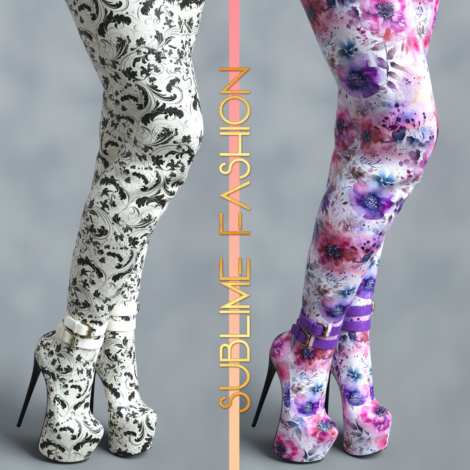 Sublime Fashion for Super Long Back Zipper Boots for G8F&G9 by devianttuna13 by N/A