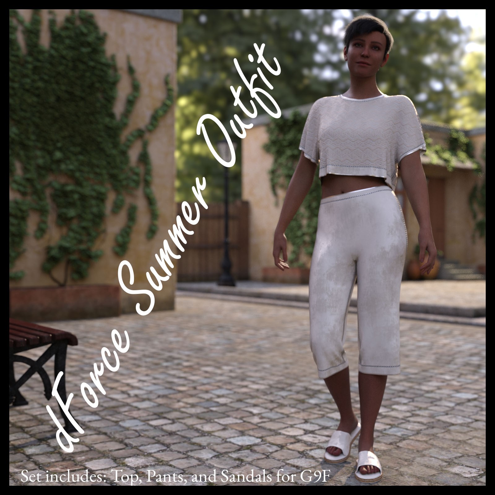 dForce Summer Outfit for G9F by N/A