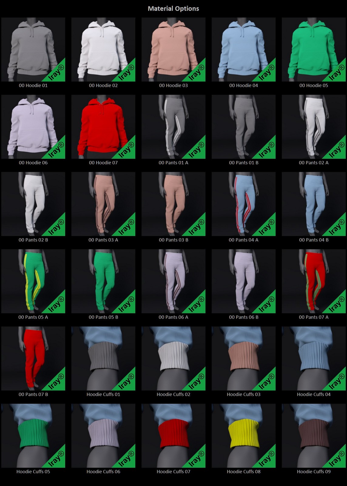 Color Block Add On for dForce Core Zone Outfit for Genesis 9 by N/A