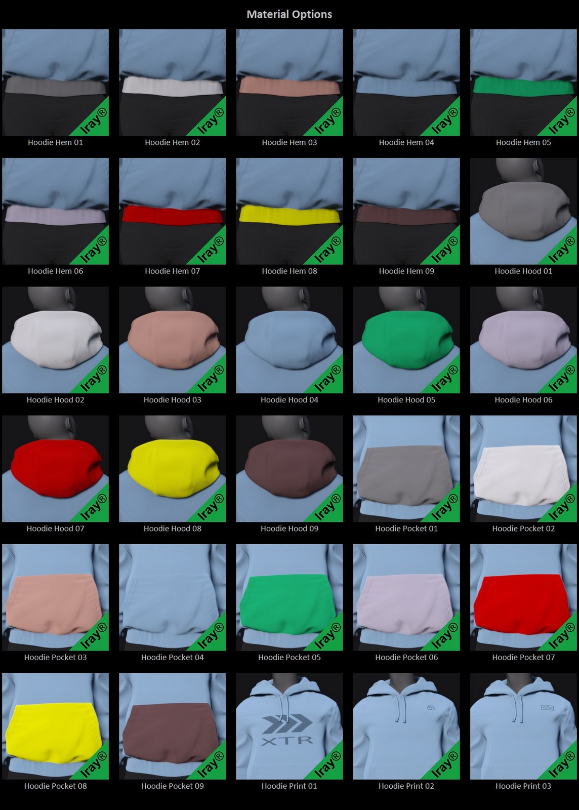 Color Block Add On for dForce Core Zone Outfit for Genesis 9 by N/A