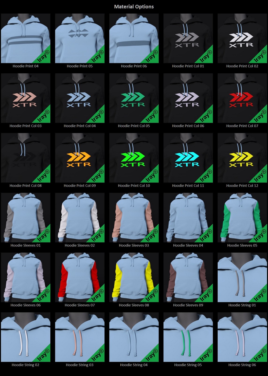 Color Block Add On for dForce Core Zone Outfit for Genesis 9 by N/A