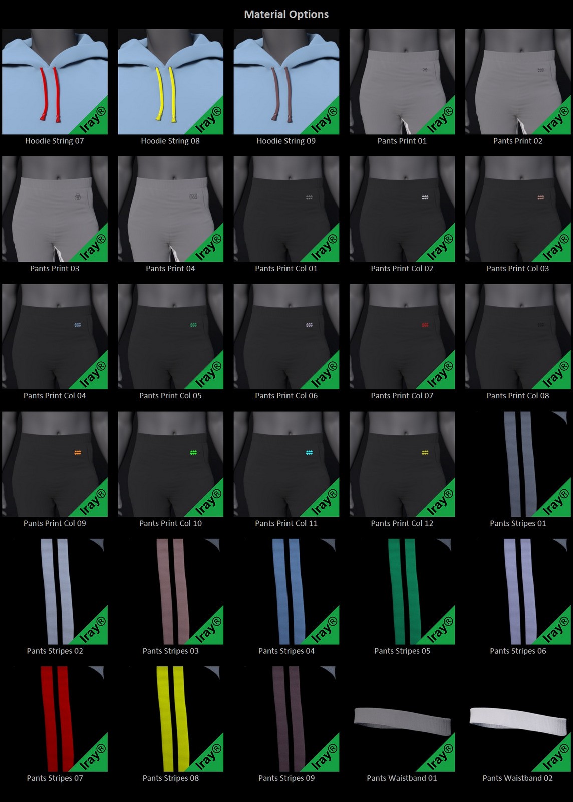 Color Block Add On for dForce Core Zone Outfit for Genesis 9 by N/A