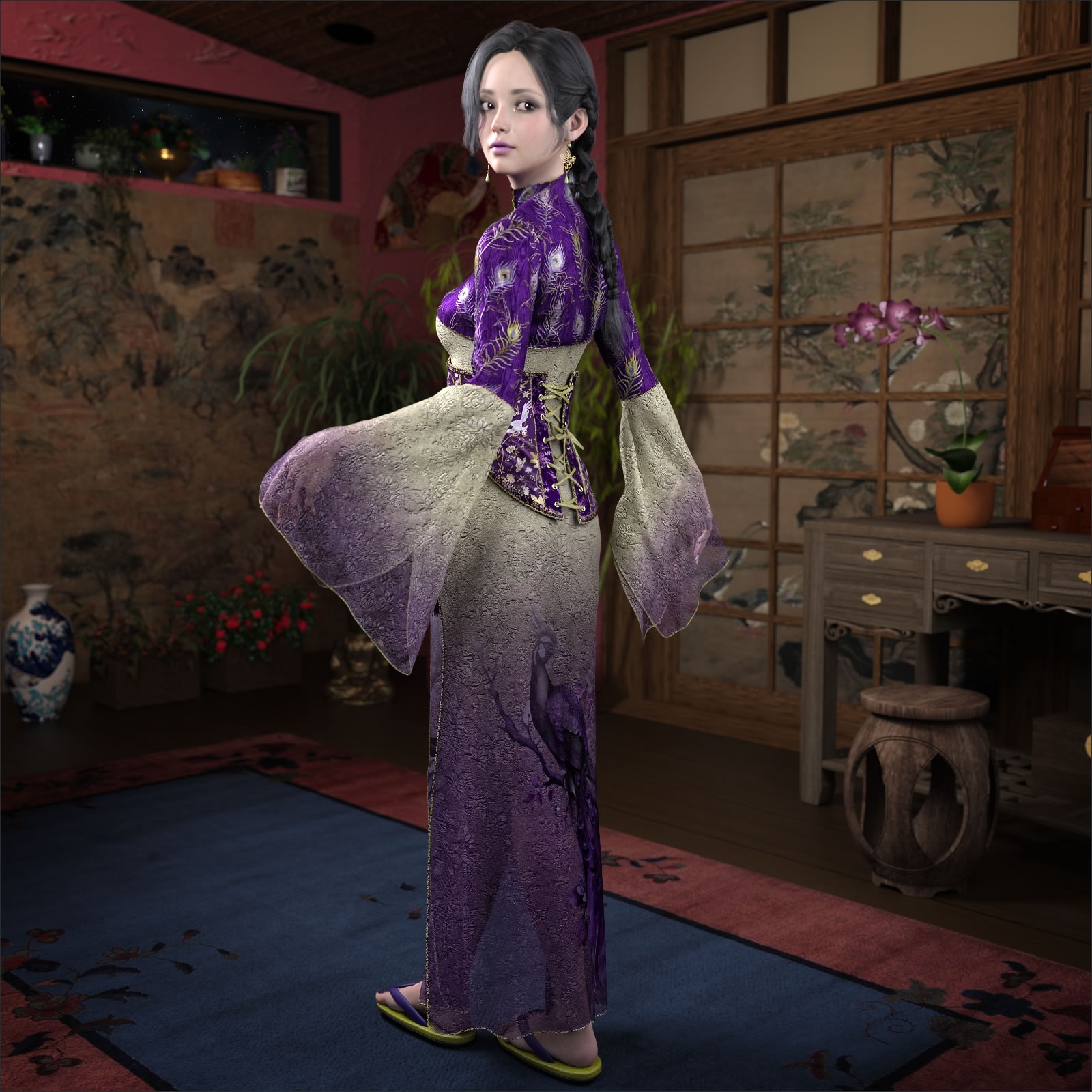 Xiannu for the Midnight Kimono by N/A