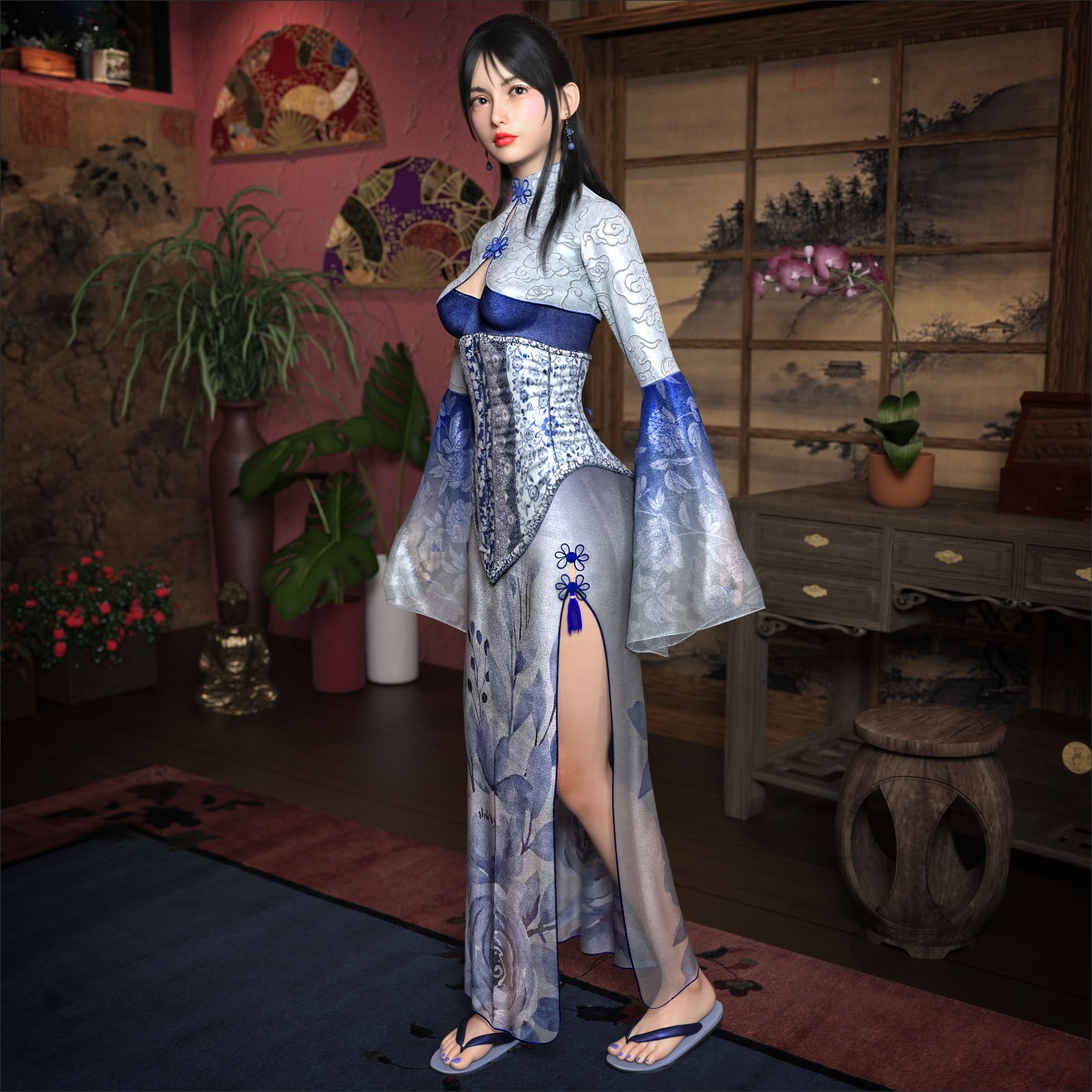 Xiannu for the Midnight Kimono by N/A