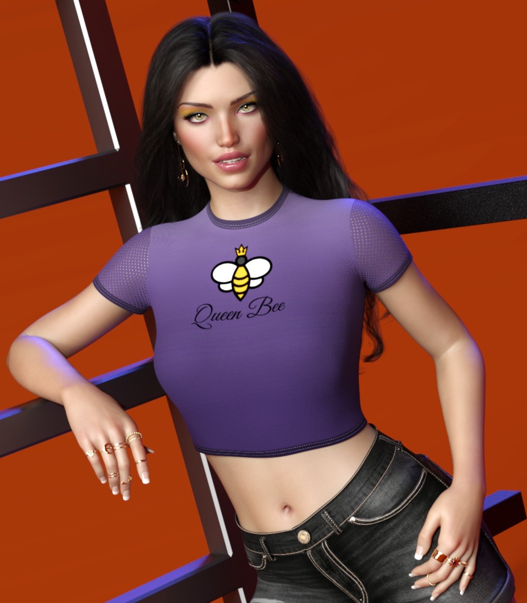 7th Ave: dForce Mesh Crop Top for G8-8.1, 9 Females by N/A