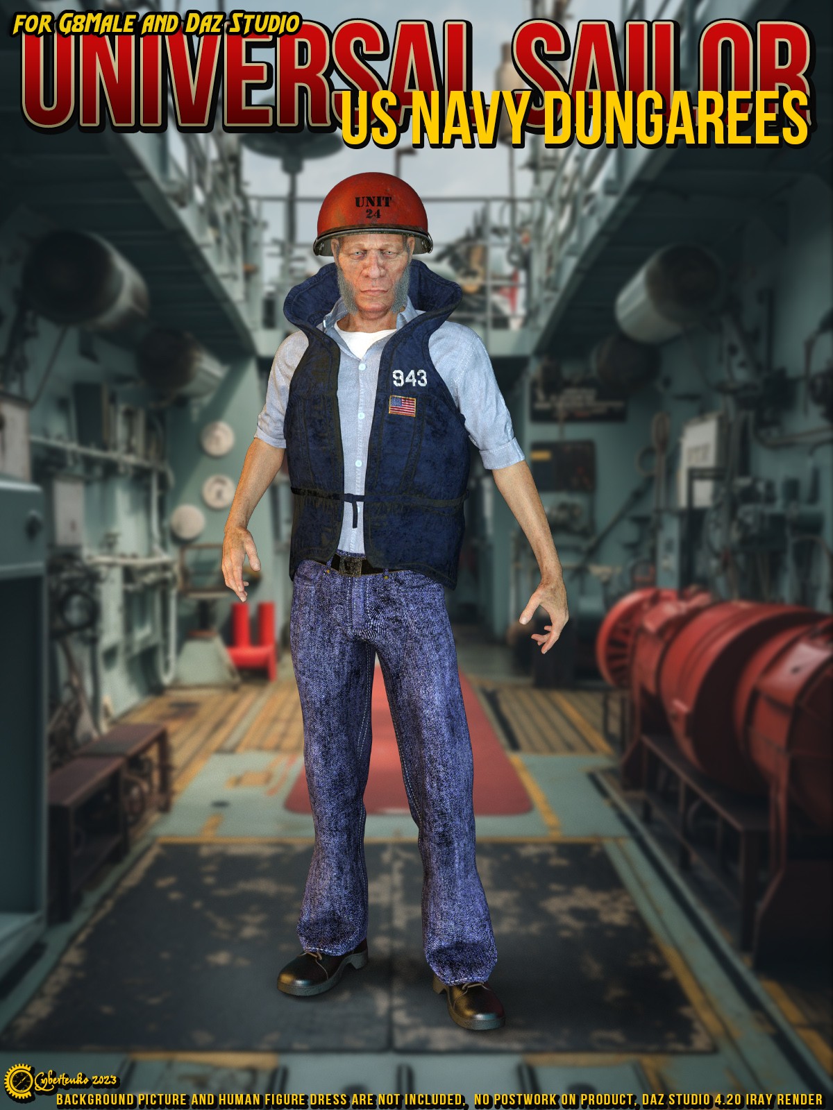 Universal Sailor US Navy Dungarees for G8M by N/A