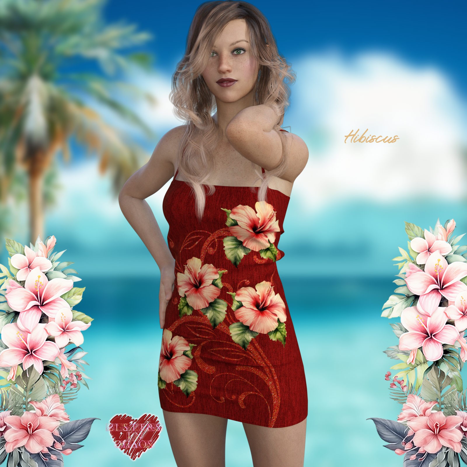 SIC Tropical for the Day Date Tank Dress for G8xF and G9 by N/A