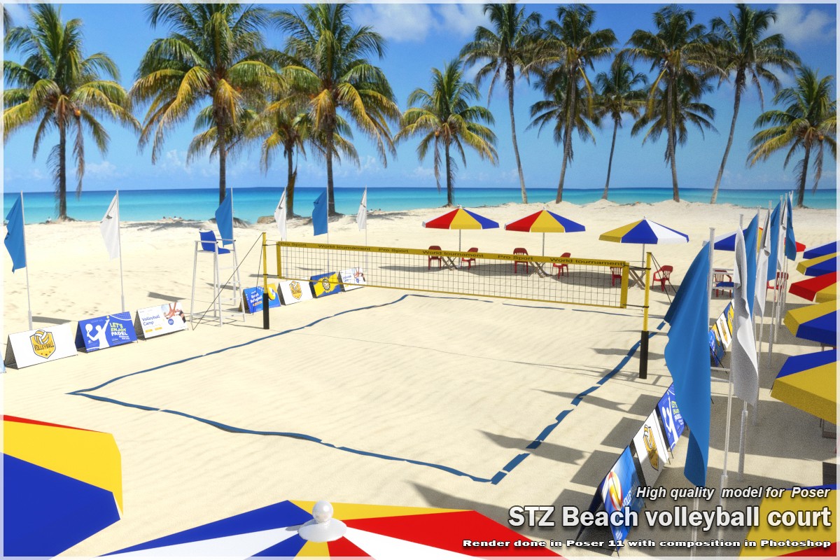 STZ Beach volleyball court for Poser by N/A