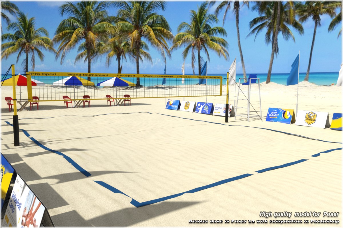 STZ Beach volleyball court for Poser by N/A