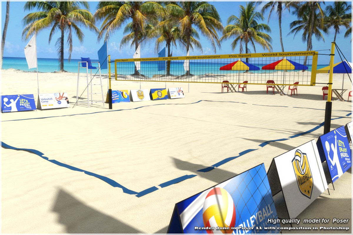 STZ Beach volleyball court for Poser by N/A