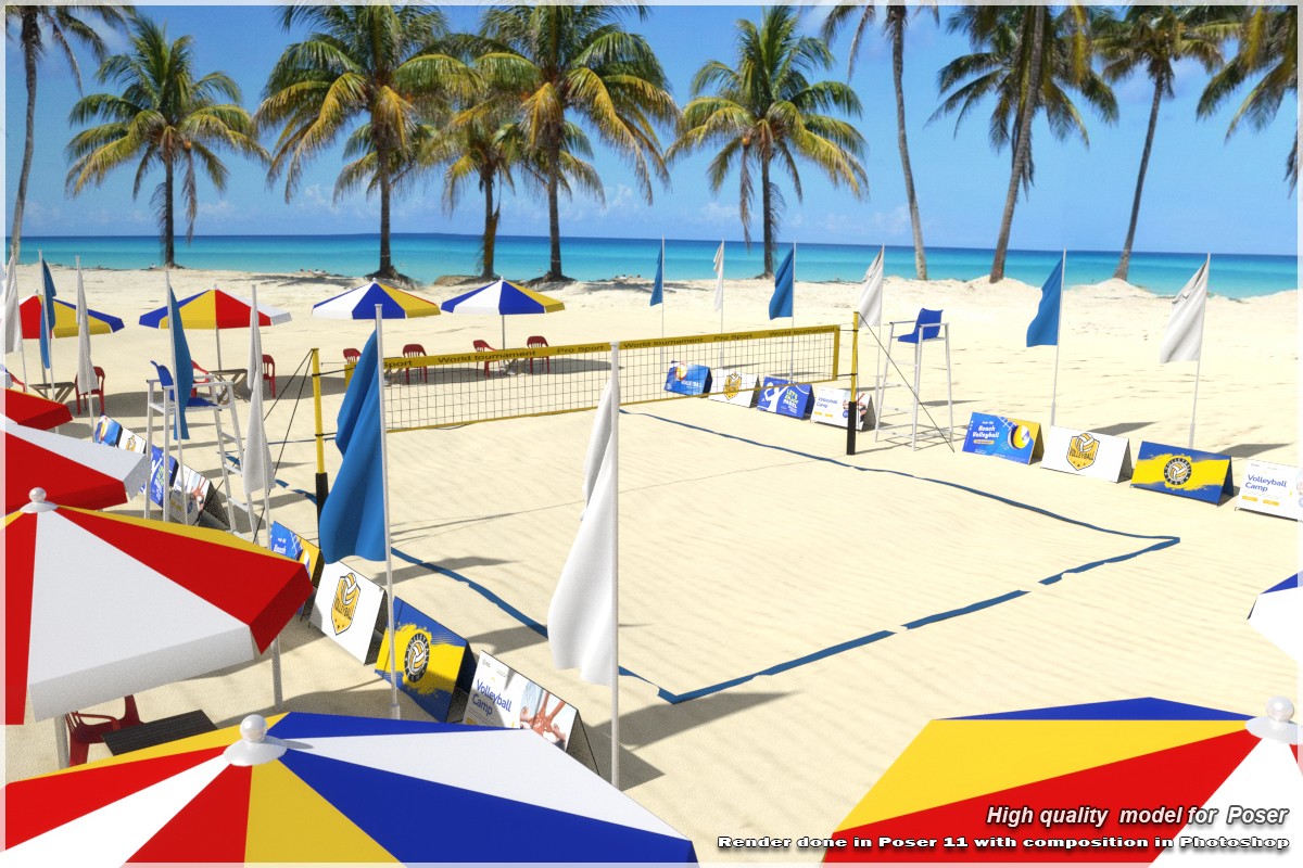 STZ Beach volleyball court for Poser by N/A